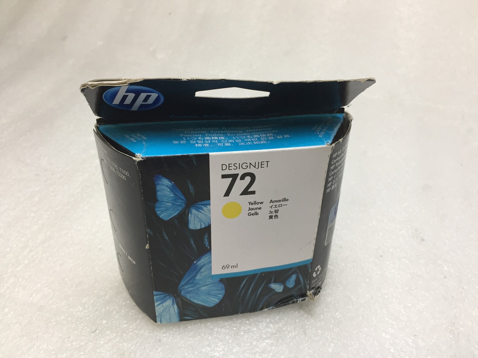 New Genuine HP DesignJet 72 Yellow Ink C9400A Exp JAN 2017/MAR 2017/JUN 2017