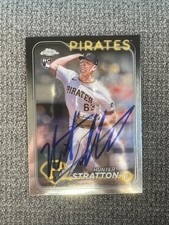 2024 Topps Chrome - Rookie Autographs Hunter Stratton #RA-HS (AU, RC) SIGNED IP