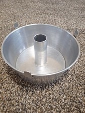 Vintage Comet Angel Food Tube Cake PAN 10x4" 2 pc Aluminum