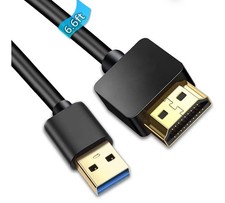 USB HDMI Adapter Cable USB HDMI Male Male Cable HD 1080P Monitor Windows Only