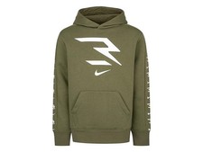 Nike 3BRAND Big Kids Believe Fleece Hoodie, Rough Green Heather
