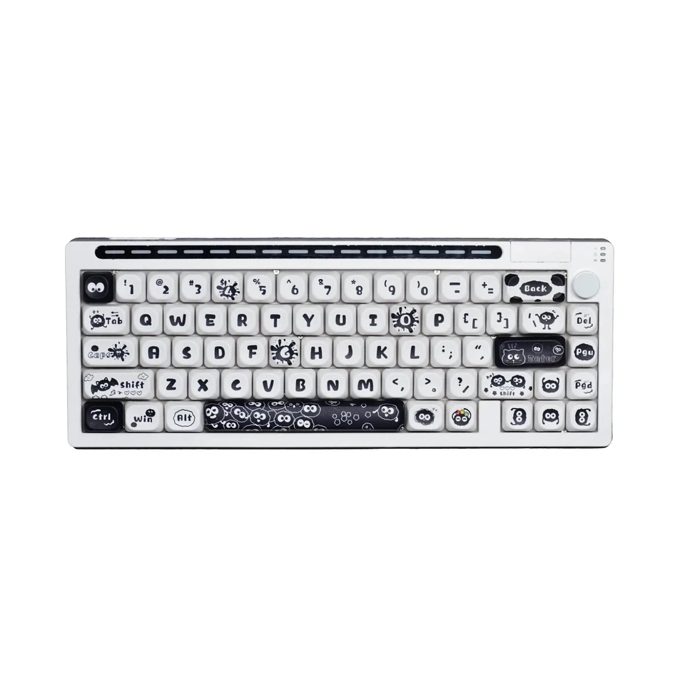 Teclado mecánico Reccazr R66 65 % activado por voz intercambio en caliente RGB modo triple