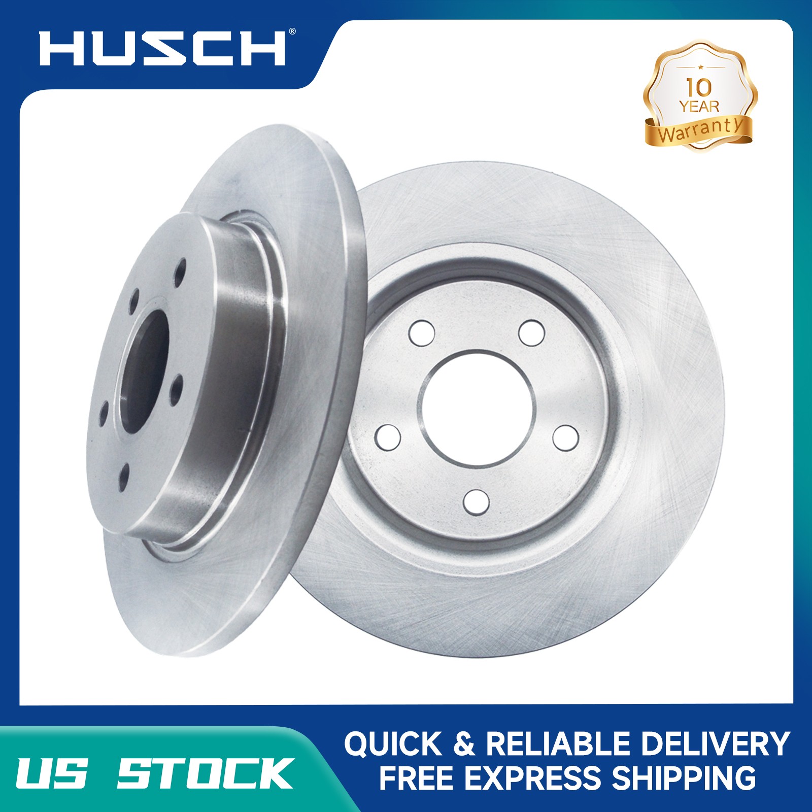 Rear High-Performance Disc Brake Rotors for Ford Focus 2012 - 2018