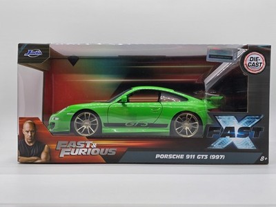 Jada Toys 1:24 Porsche 911 GT3 Green – 2007 Fast X Movie Die‑Cast
