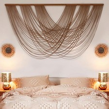 Large Macrame Wall Hanging Brown DieDyed 59.0...