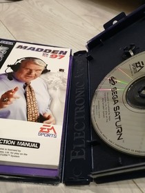 Madden 97 Sega Saturn Video Game Complete BIG BOX Edition
