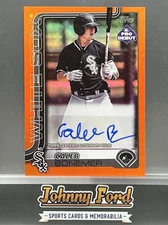 Caleb Bonemer 2025 Topps Pro Debut Orange Auto #16/25 White Sox #PD-15