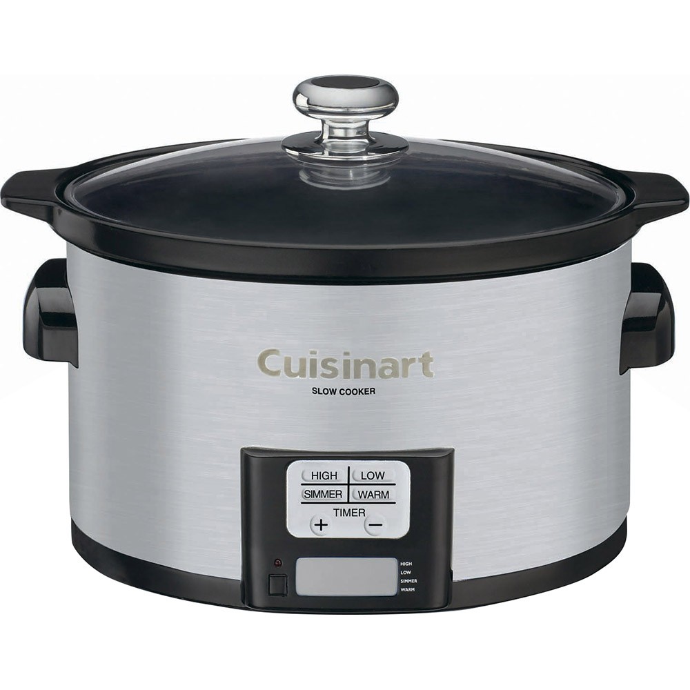 Cuisinart 3.5 Quart Programmable Slow Cooker, Brushed Stainless Steel PSC-350 -