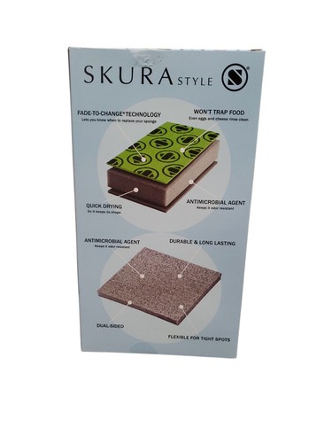 Skura Style Kitchen Skrubby Sponges and Scouring Pads Odor Free Set of 12 NIB - Picture 3 of 9