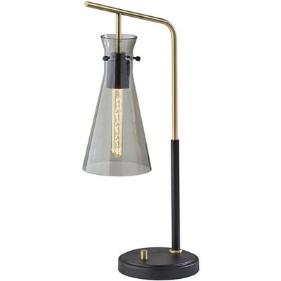 Adesso 3737-21 Walker Desk Lamp Black and Antique Brass