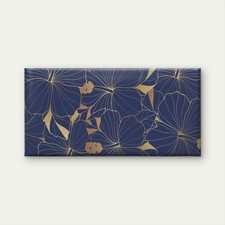 Golden Gumamela Flower Pattern VWall Art Canvas Office Home Room Framed 120x60cm