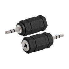 2pcs Stereo Audio Jack Adapter 3.5mm Plug to 2.5mm Jack MP3/MP4 players