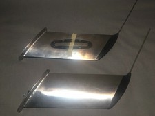 2 aluminium wing tips with lightening rods
