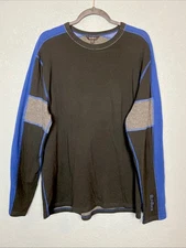 Alp N Rock Embroidered Alpine Edelweiss Warm Long Sleeve Crew - Men’s XL