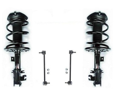Front Coil Spring Struts & Link For 2009 2010 2011 2014 Nissan Maxima Sedan