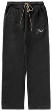 Rhude Classique Sun Faded Black Cuffed Sweatpants Size XL