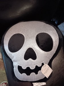Skull and witch hat pillow set. NWT