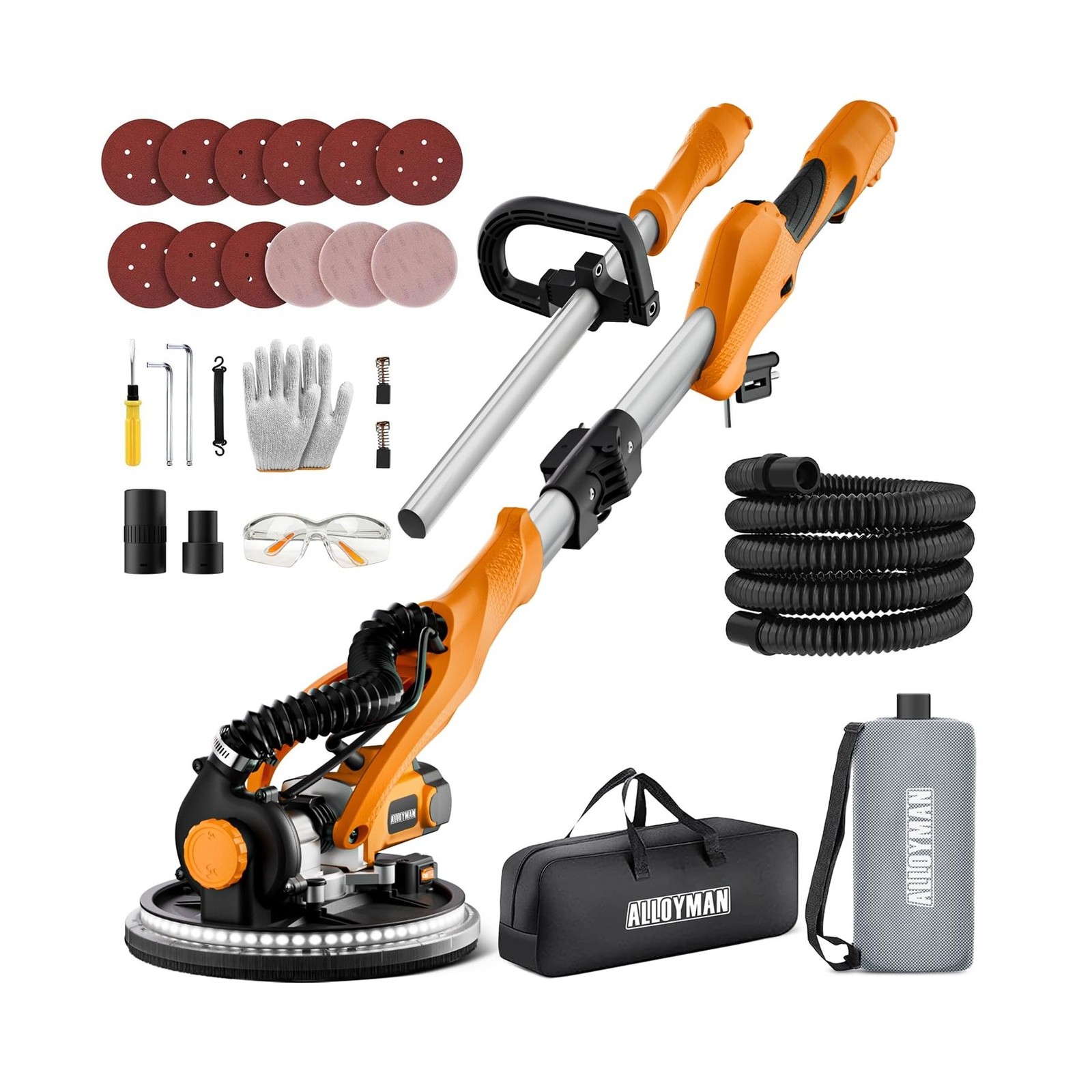 Drywall Sander, 1050W Electric Drywall Sander with Vacuum Du