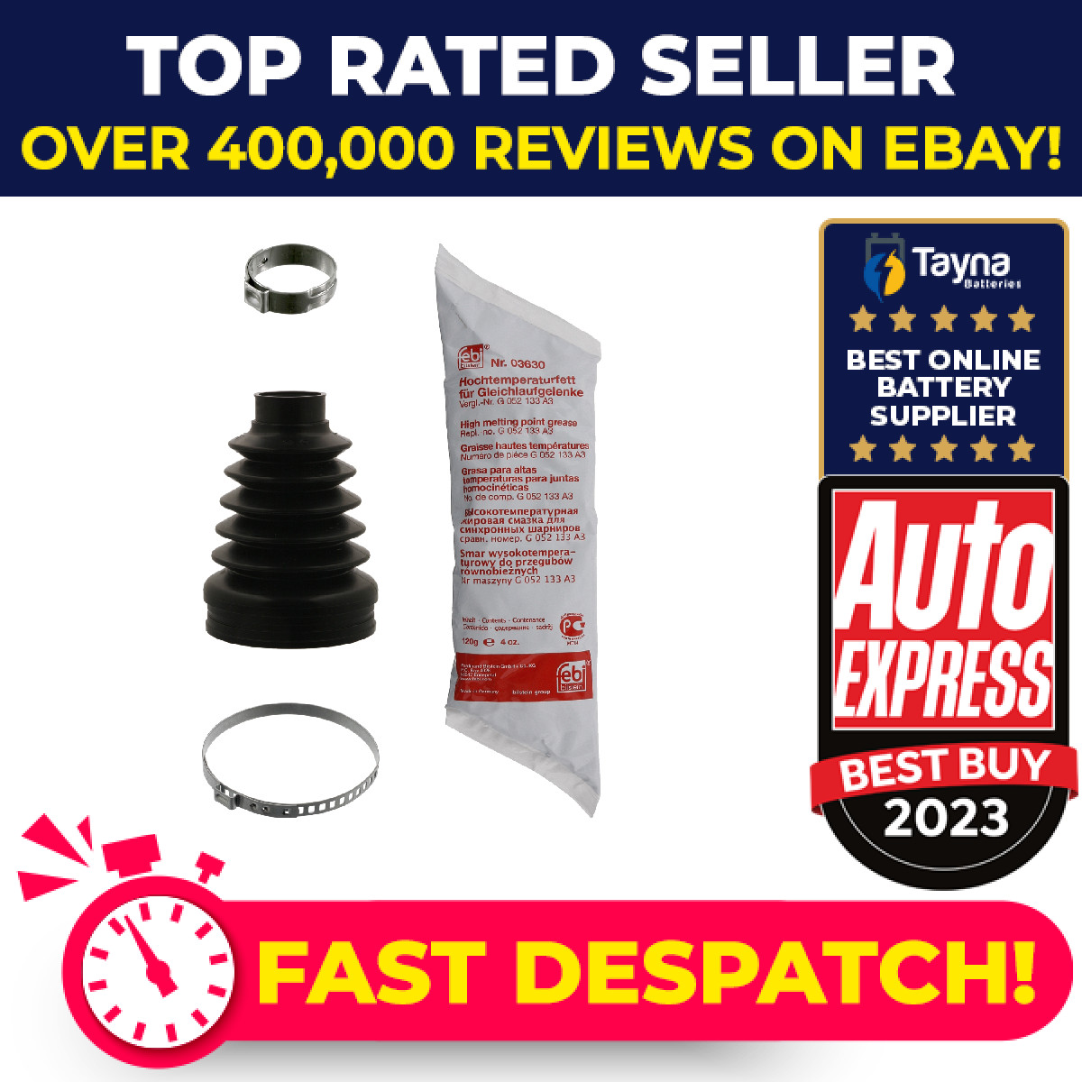 CV Joint Boot fits VW LUPO Mk1 1.4D Front Inner 99 to 05 AMF C.V. Driveshaft New