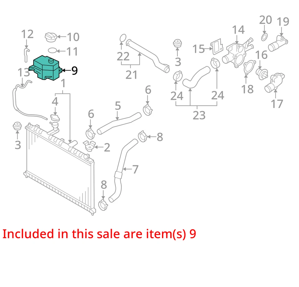 2009 Hyundai Accent Coolant Overflow Bottle OEM 121K Miles - LKQ428927599 - Изображение 4 из 4