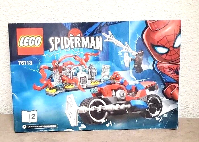 LEGO 76113 Super Heroes Spider Man Bike Rescue ***Instruction Manual #2  Only***