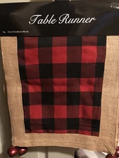 New With Tags Holiday  Vatican Homes Table runner With Bells Cotton 14x72 Inches