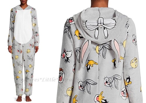 Bugs Bunny Kostüm Union Anzug Halloween Damen Herren Erwachsene Looney Tunes Taz NEU Neu mit Etikett - Bild 1 von 4