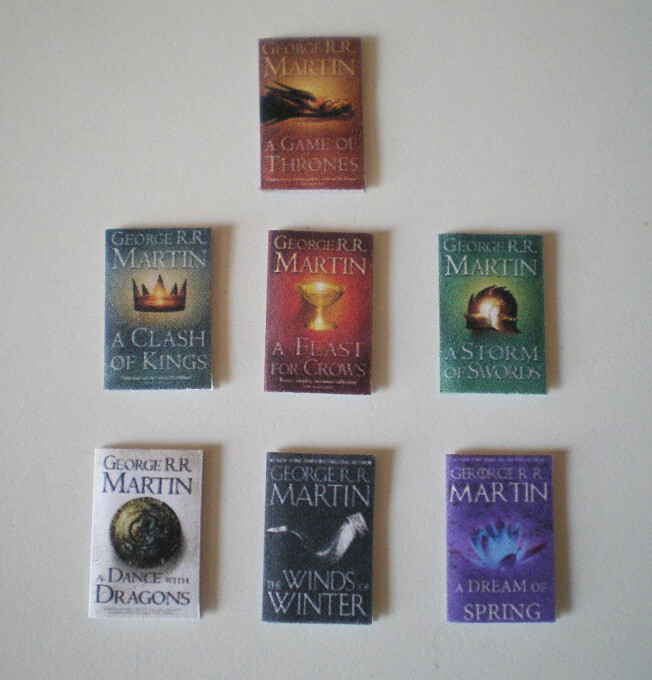 Dolls House accessories - GAME OF THRONES books-image