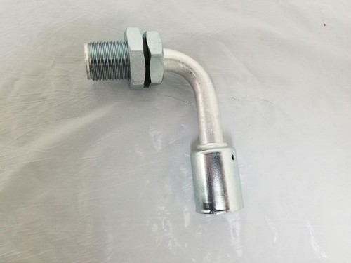 Beadlock Air Conditioning Fitting Bulkhead Male Insert O-Ring 90 Degree