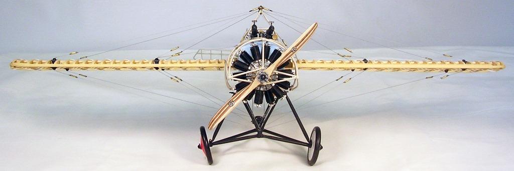 Maquette d'avion en bois FOKKER EINDECKER 1/16 - Scientific-MHD, maquette avion