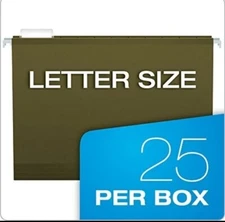 04152X3 Extra Capacity Reinforced Hanging File Folders 3" Letter Size Standar...