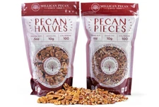 Pecan Halves & Pecan Chopped Pieces (1 lb. bag of ea.) - Millican Pecan | Texas