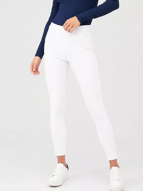 NEW Spanx Jean-ish Leggings in White - Size M #1429