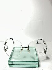 Vintage Luxottica Mount Olympus Eyeglass Frames Chrome BRAND NEW NOS RARE