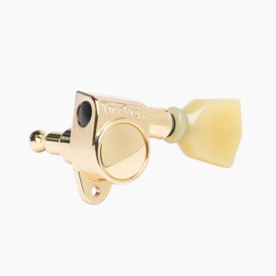 NEW TonePros GKH330 (TPHV) 3x3 Tuning Keys, Plastic Keystone Buttons - GOLD