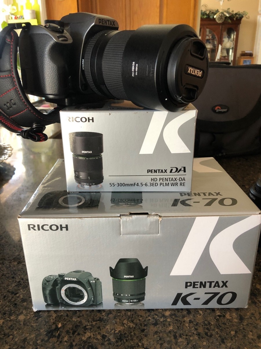 PENTAX K-70 24.24MP Digital SLR Camera - Silver Kit with Extra 