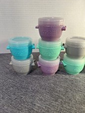 Melii 2oz Baby Food Storage Containers Set Of 9 Snap Lids