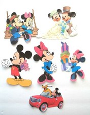 3D U Mickey Minnie Dora Teletubbies Fireman Sam Card Scrapbook Embellishment
