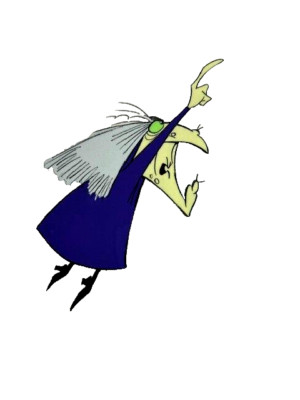 #MM58 - RAPUNZEL ANIMATION CEL - WITCH - SCENE 32A