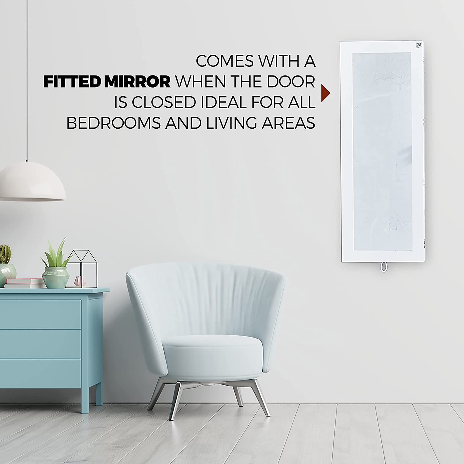 Ocean 8 Wall Mounted Ironing Board Foldable Wooden Space Saving