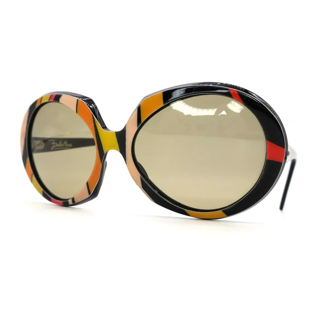 Vtg Over Sized Oval shaped Emilio Pucci *Vivara* Sunglasses w