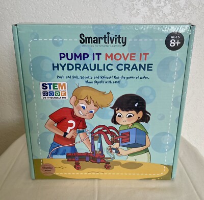Smartivity Pump It, Move It, Hydraulic Arm NIB Ages 8+ STEM DIY Toy