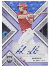 2018 PANINI-ELITE EXTRA EDITION AUSTIN LISTI AUTO #102 PHILADELPHIA PHILLIES