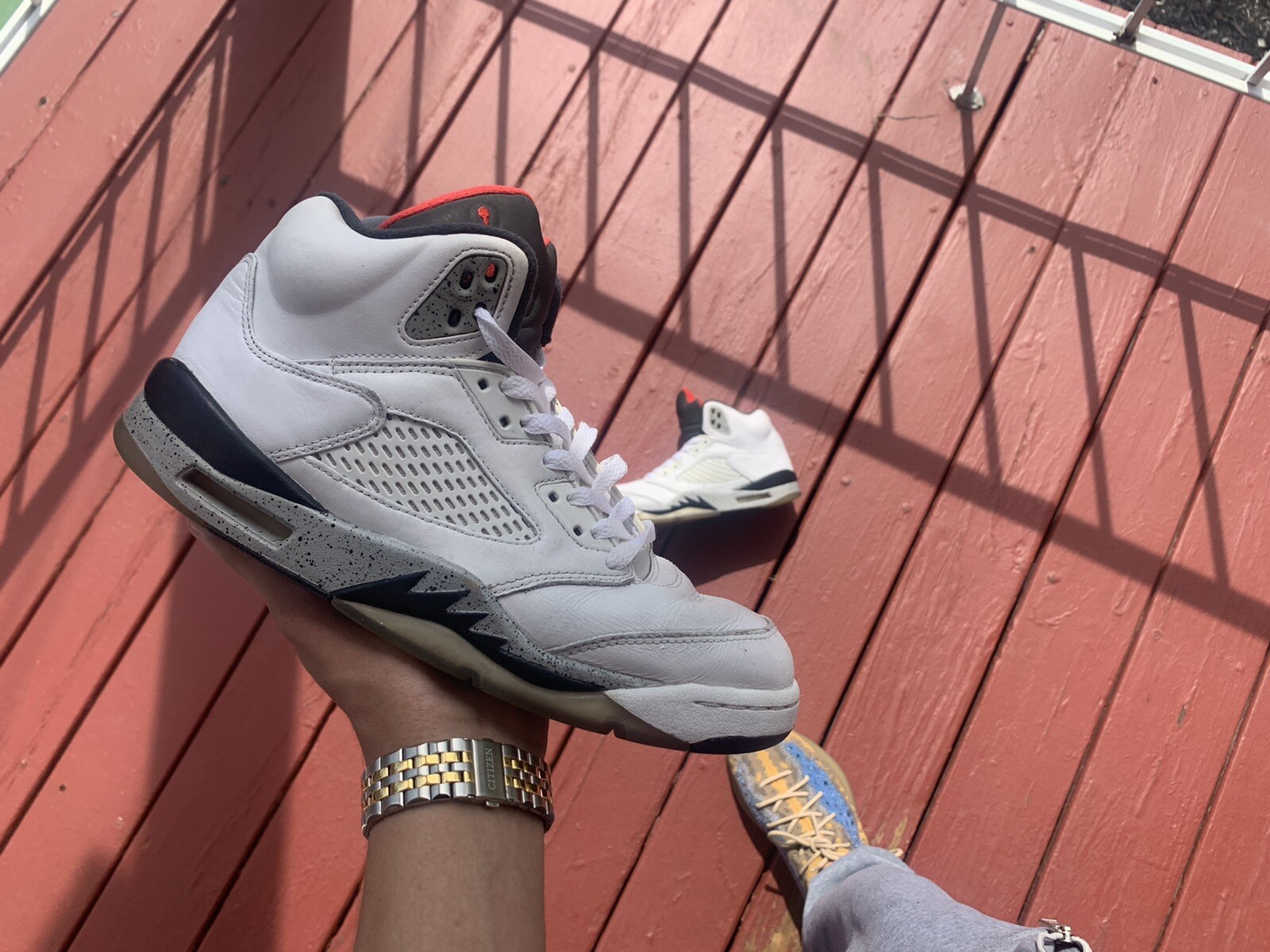 jordan 5s white cement