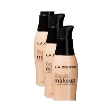 3pk L.A. COLORS Liquid Makeup Natural 1.11 fl. oz. Each(CLM282A)