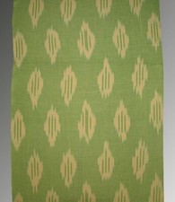 11 Yard HAND MADE UZBEK Natural 100 COTTON IKAT FABRIC 5678