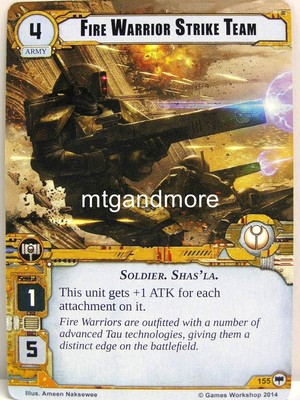 Warhammer 40000 Conquest LCG - Fire Warrior Strike Team  #155 - Base Set