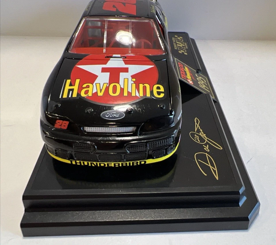 Racing Action #28 Dale Jarrett 1995 Collector Series 1:24 Escala Banco Soporte Nuevo Foto 4 de 4