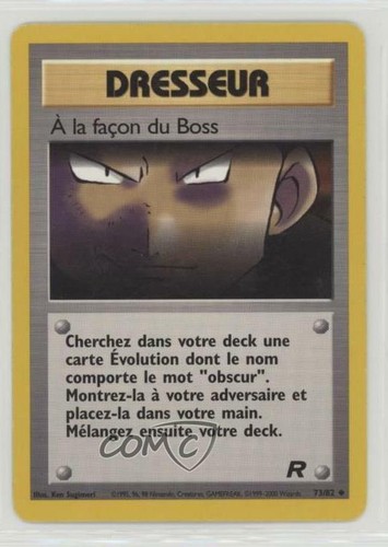 00 Pokemon Team Rocket French The Boss S Way 73 08jj Ebay