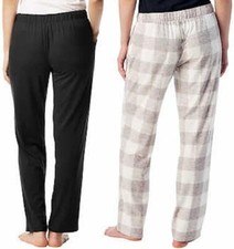 Lucky Brand Straight Leg Lounge Pants 2Pk Size S Plaid Combine Comfort Style
